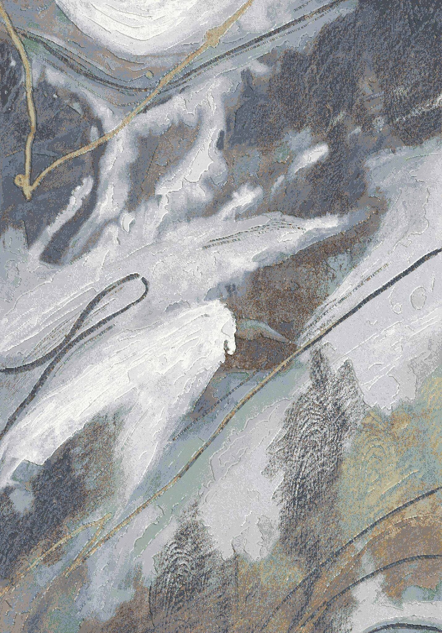 Galleria Liquid Marble Slate Rug