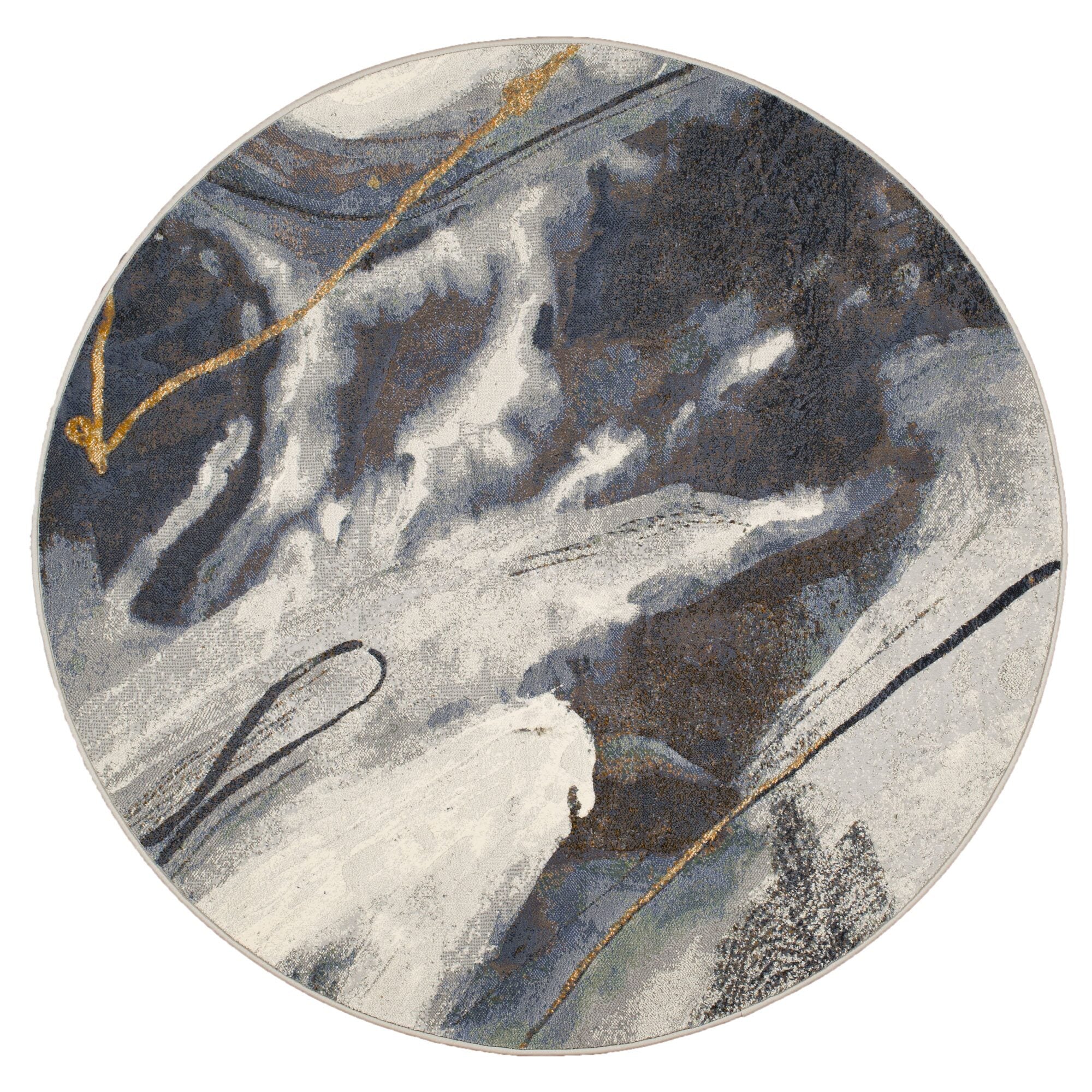 Galleria Liquid Marble Slate Rug