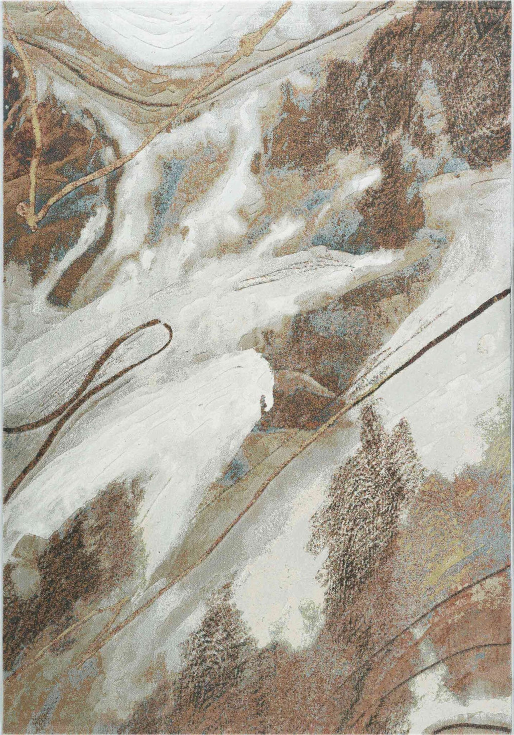 Galleria Liquid Marble Rust Rug