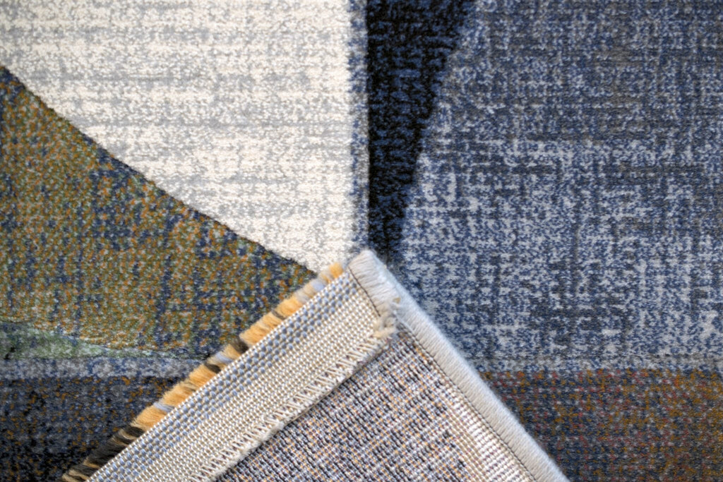 Galleria Arc Geometric Blue Rug