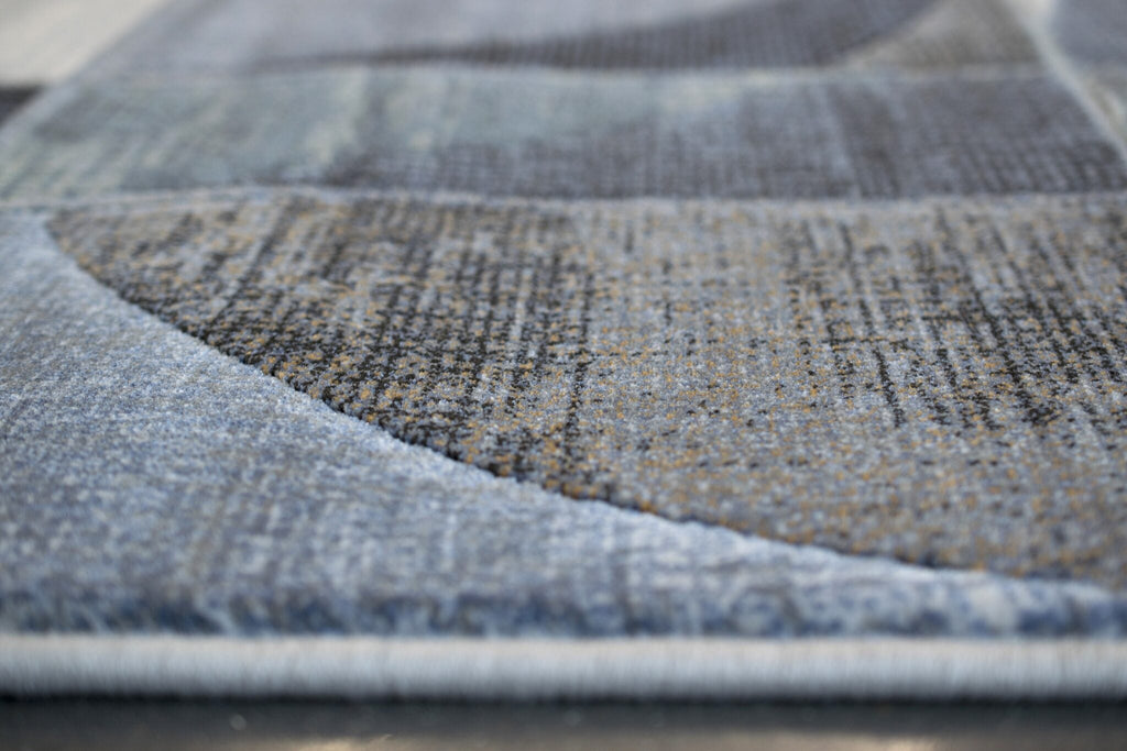 Galleria Arc Geometric Blue Rug