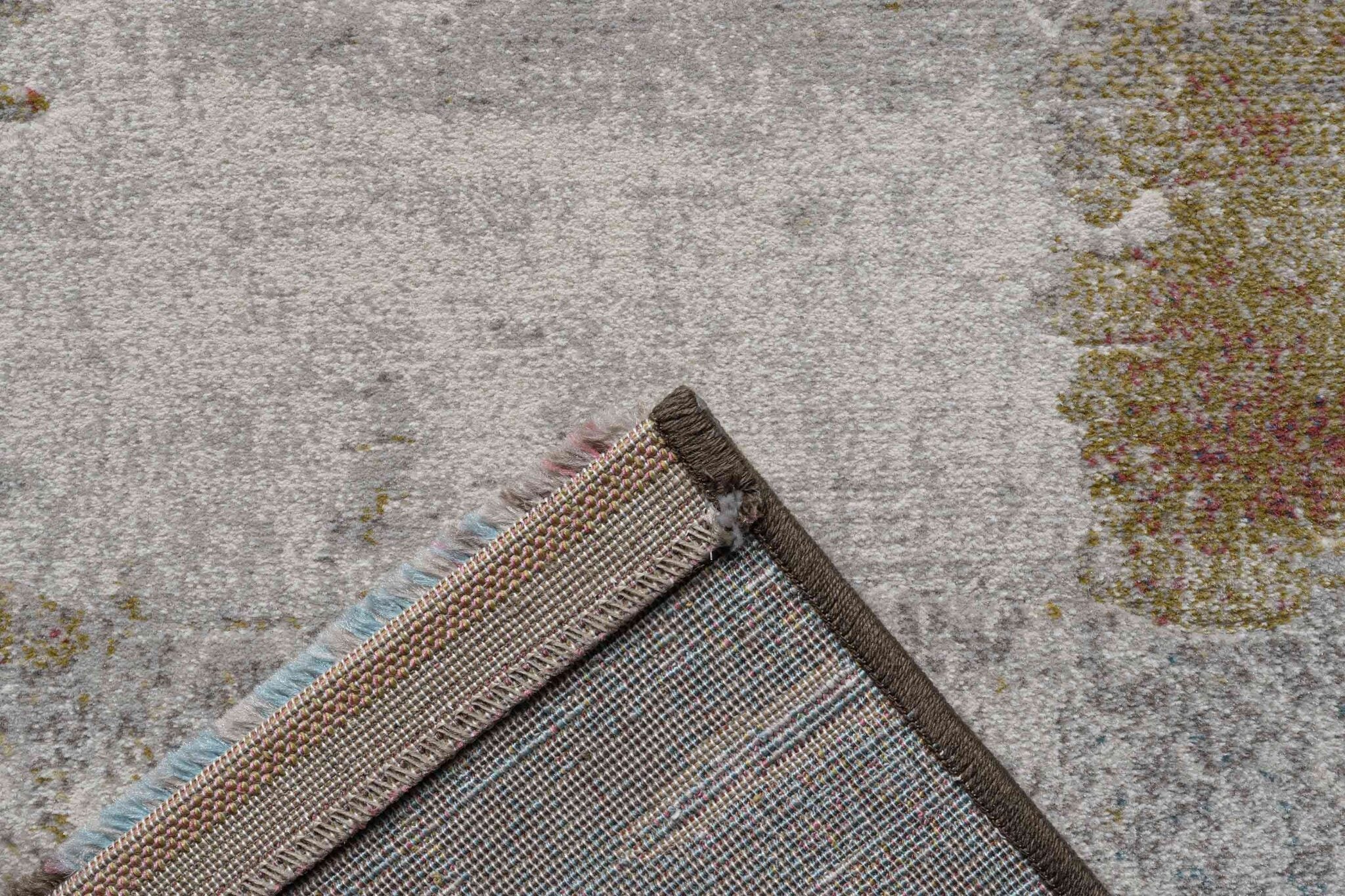Galleria Distressed Canvas Blue Rug