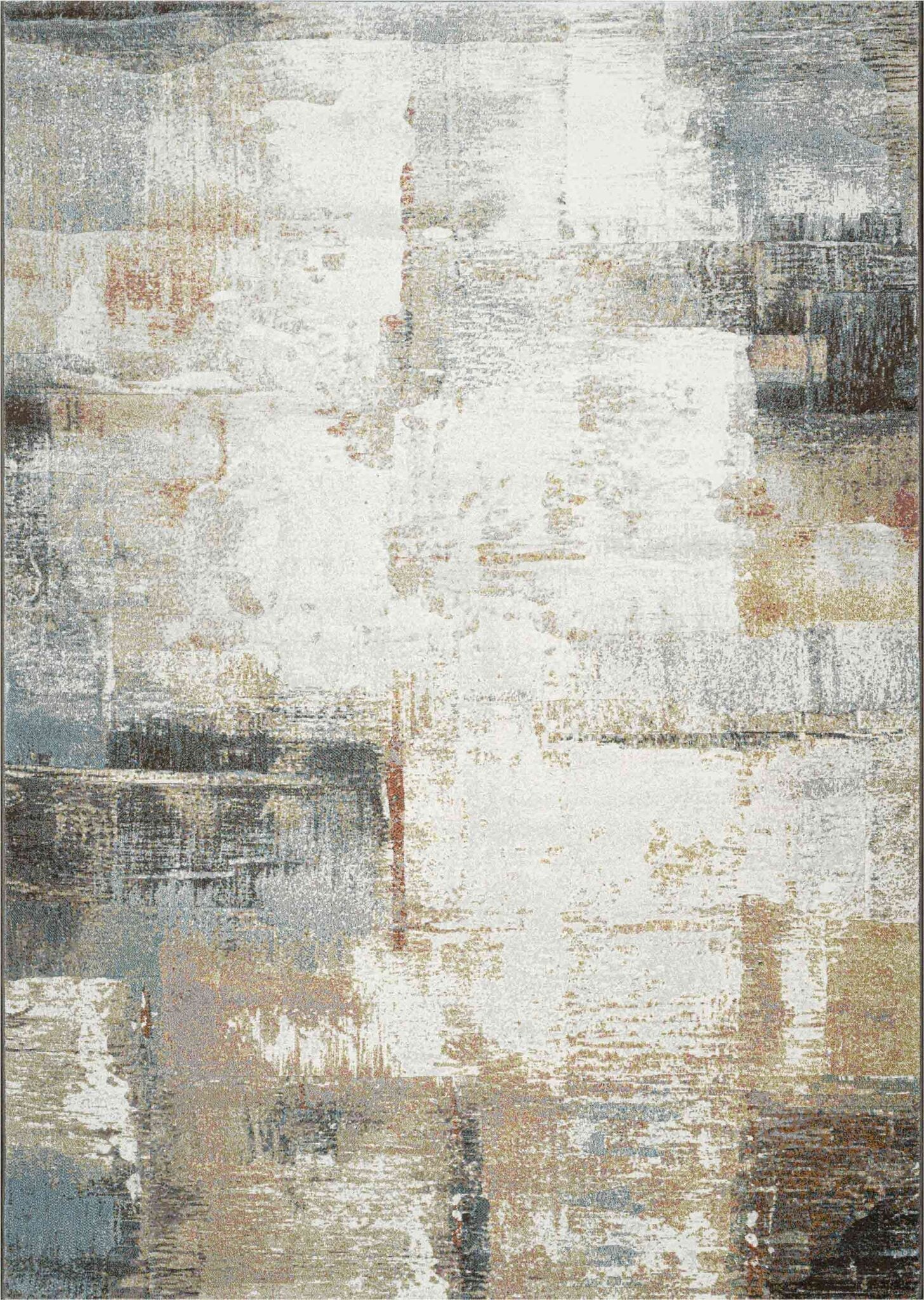 Galleria Distressed Canvas Blue Rug