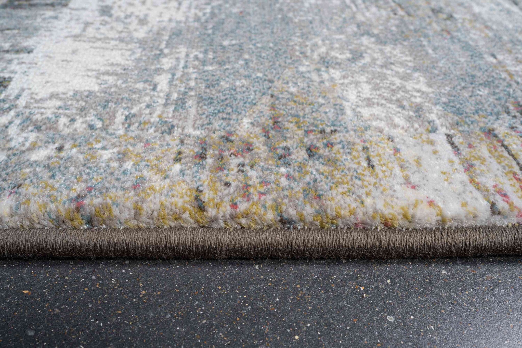 Galleria Distressed Canvas Blue Rug