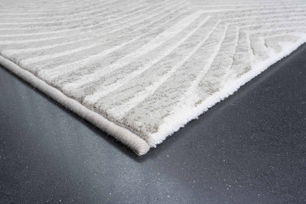 Galleria Carved Wave Beige Rug