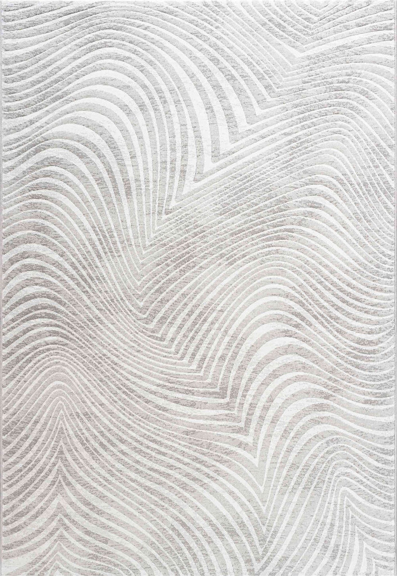 Galleria Carved Wave Beige Rug