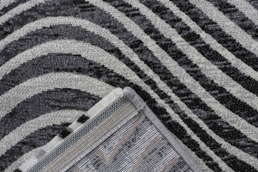 Galleria Carved Wave Grey Rug