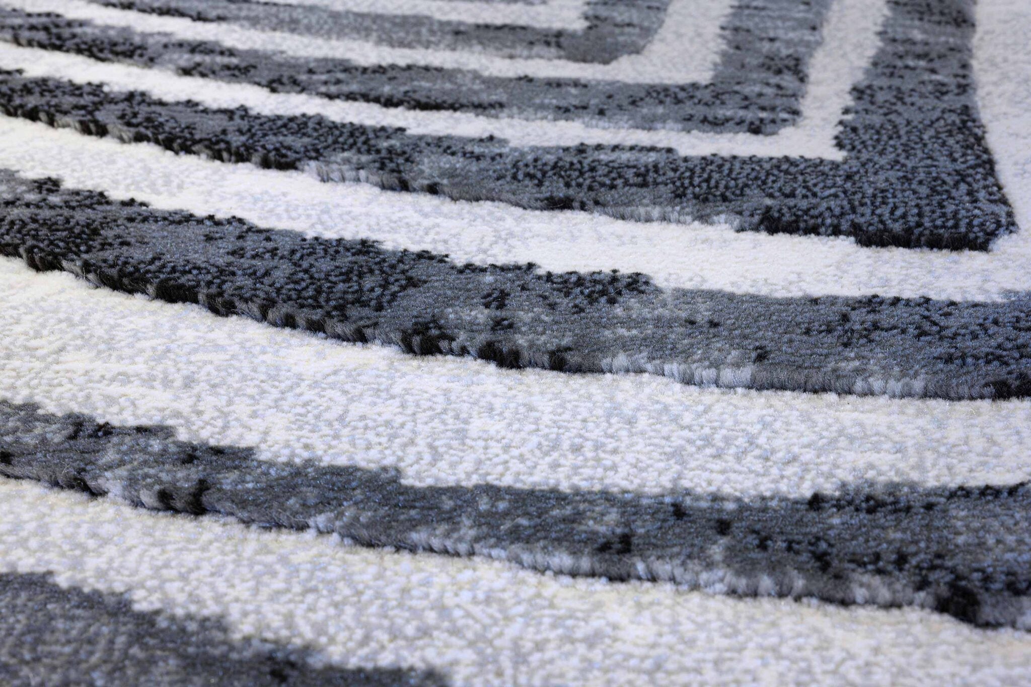 Galleria Carved Wave Grey Rug