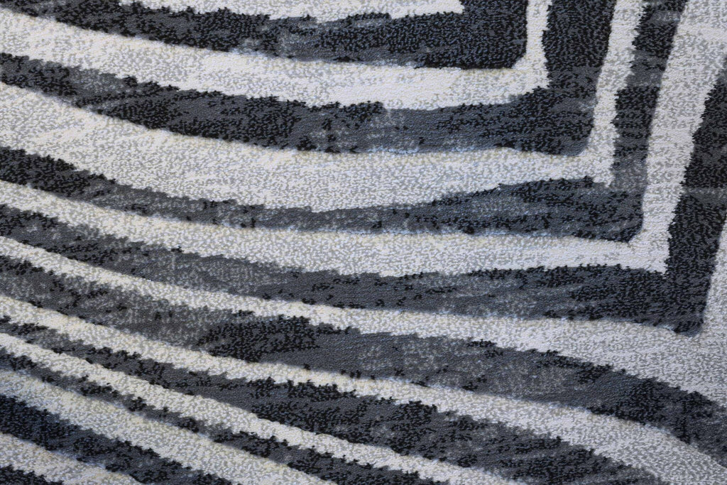 Galleria Carved Wave Grey Rug