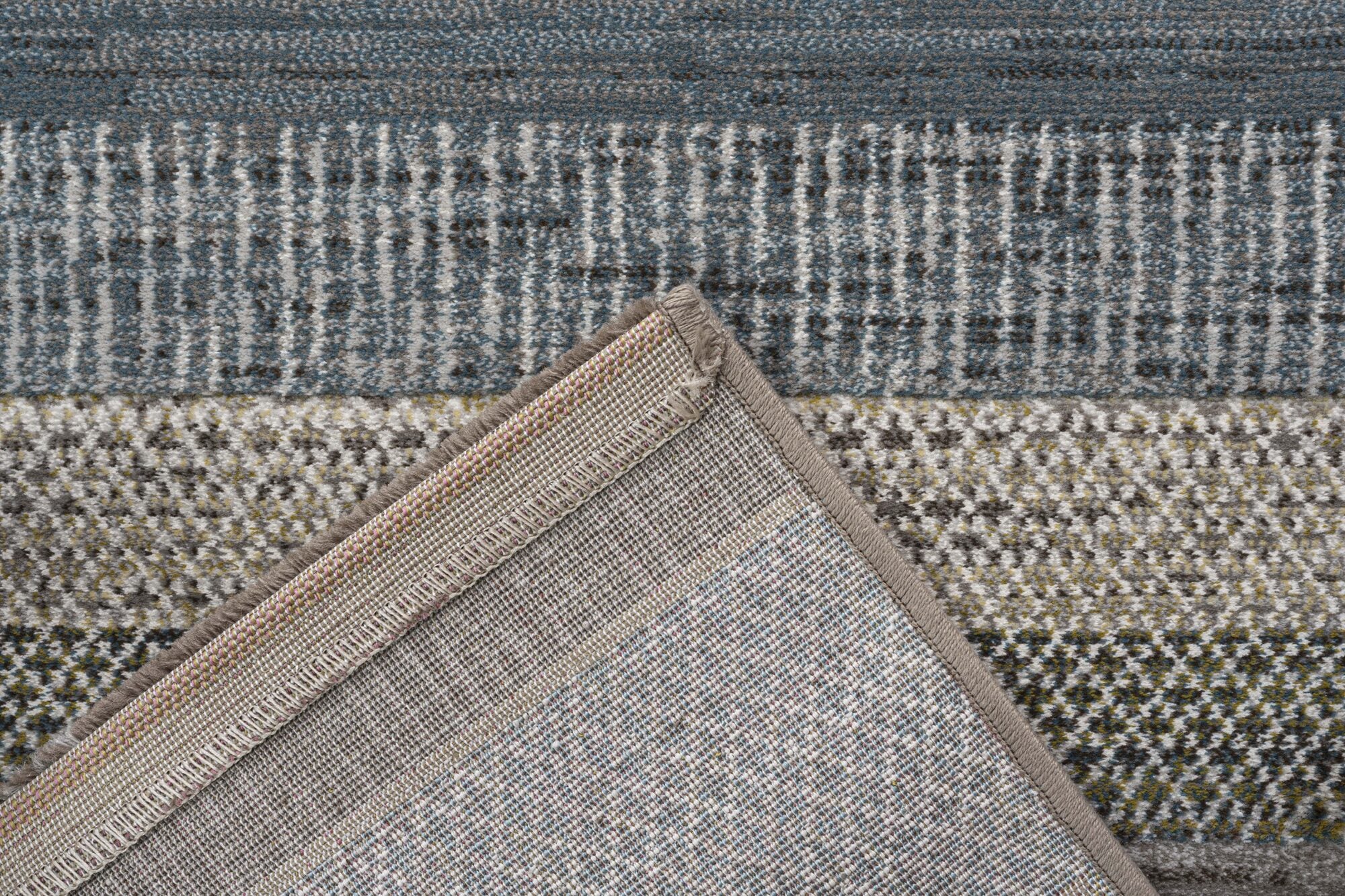 Galleria Berber Stripe Blue/Green Rug