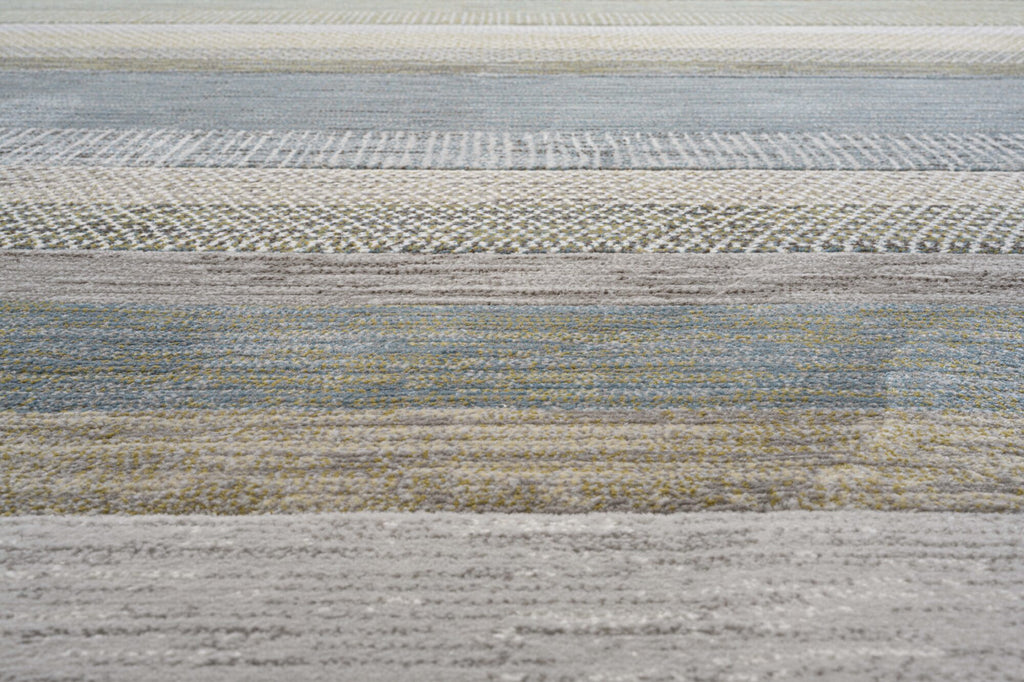 Galleria Berber Stripe Blue/Green Rug