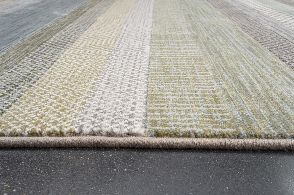 Galleria Berber Stripe Blue/Green Rug