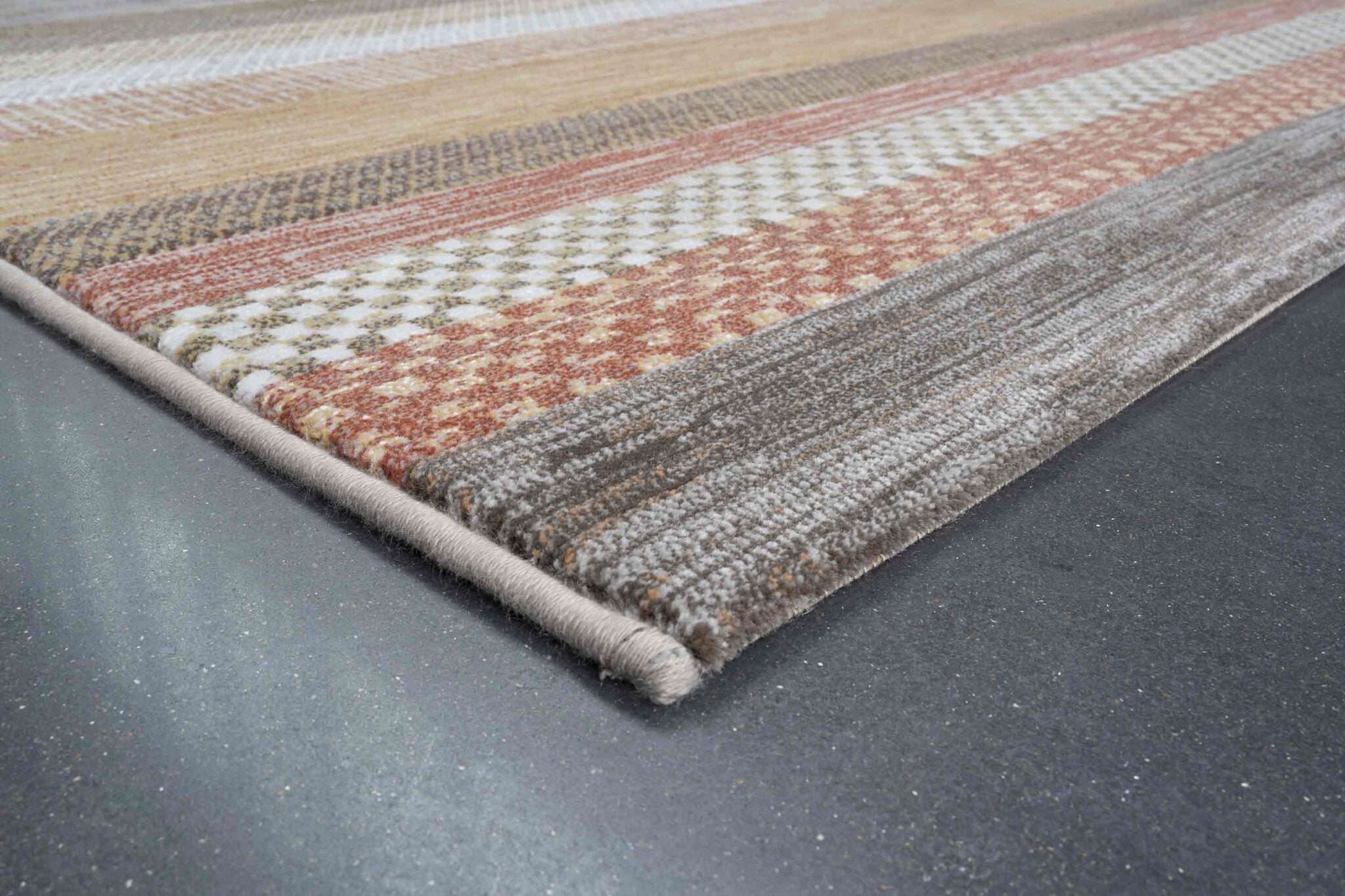 Galleria Berber Stripe Terracotta Rug
