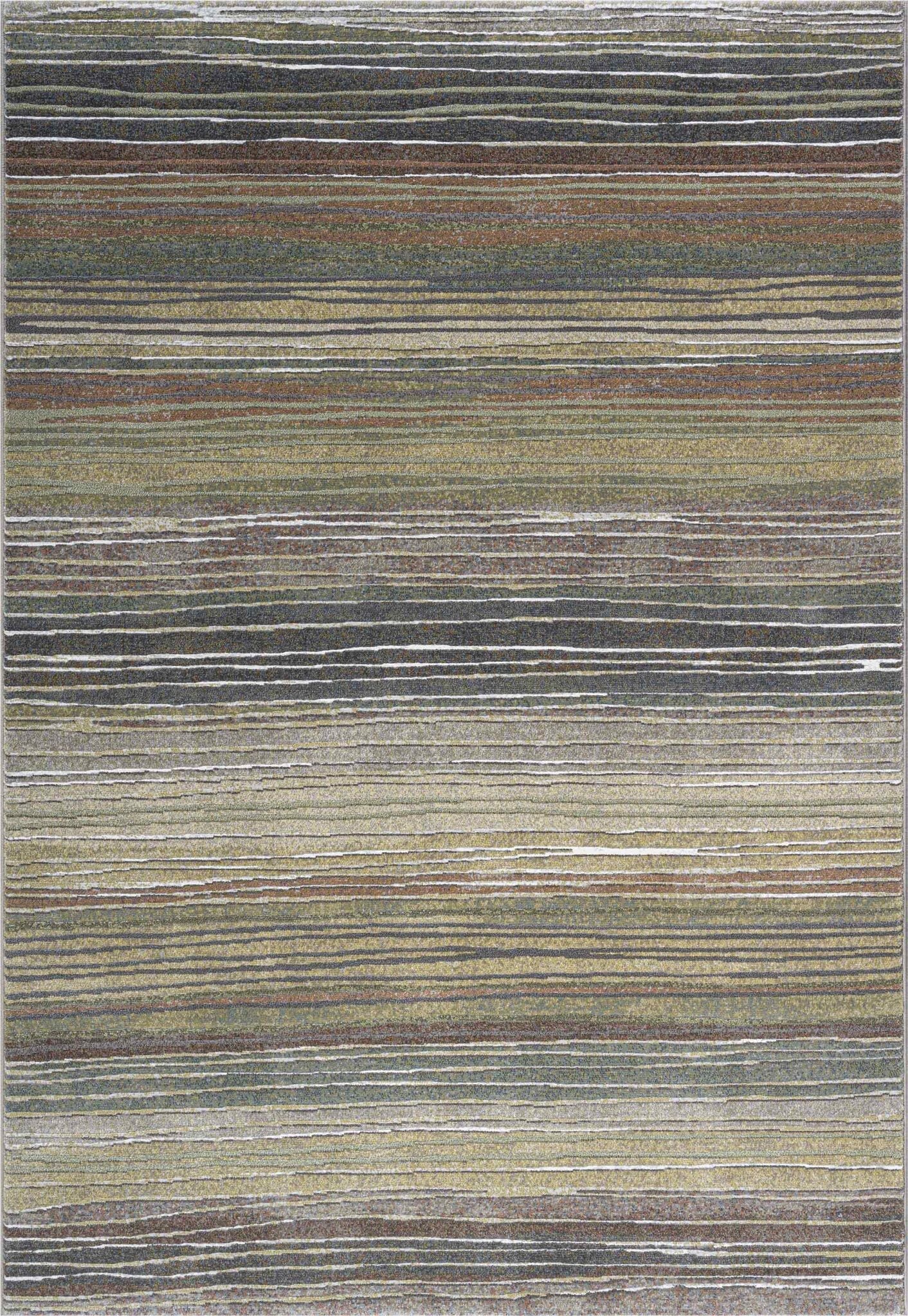 Galleria Sunset Stripe Green Rug