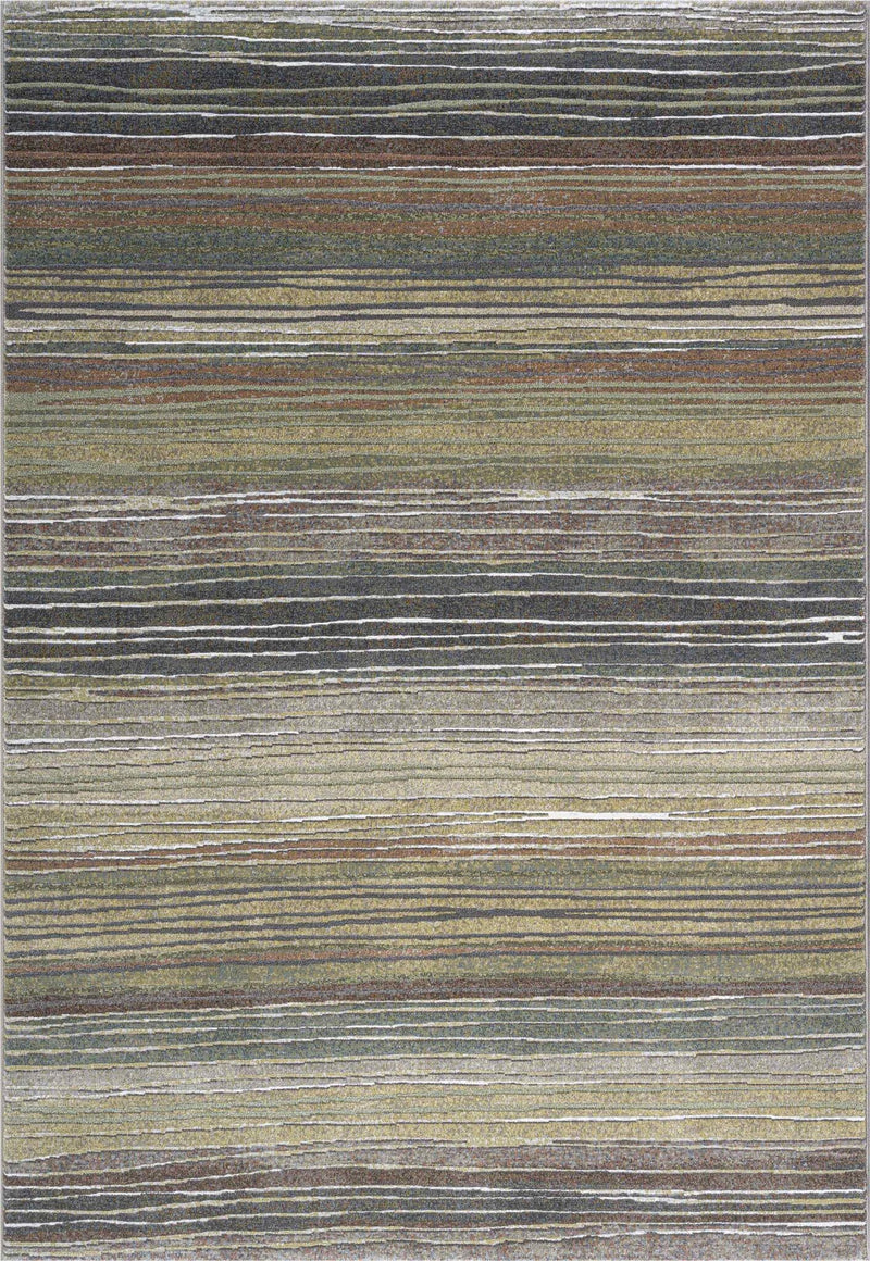 Galleria Sunset Stripe Green Rug