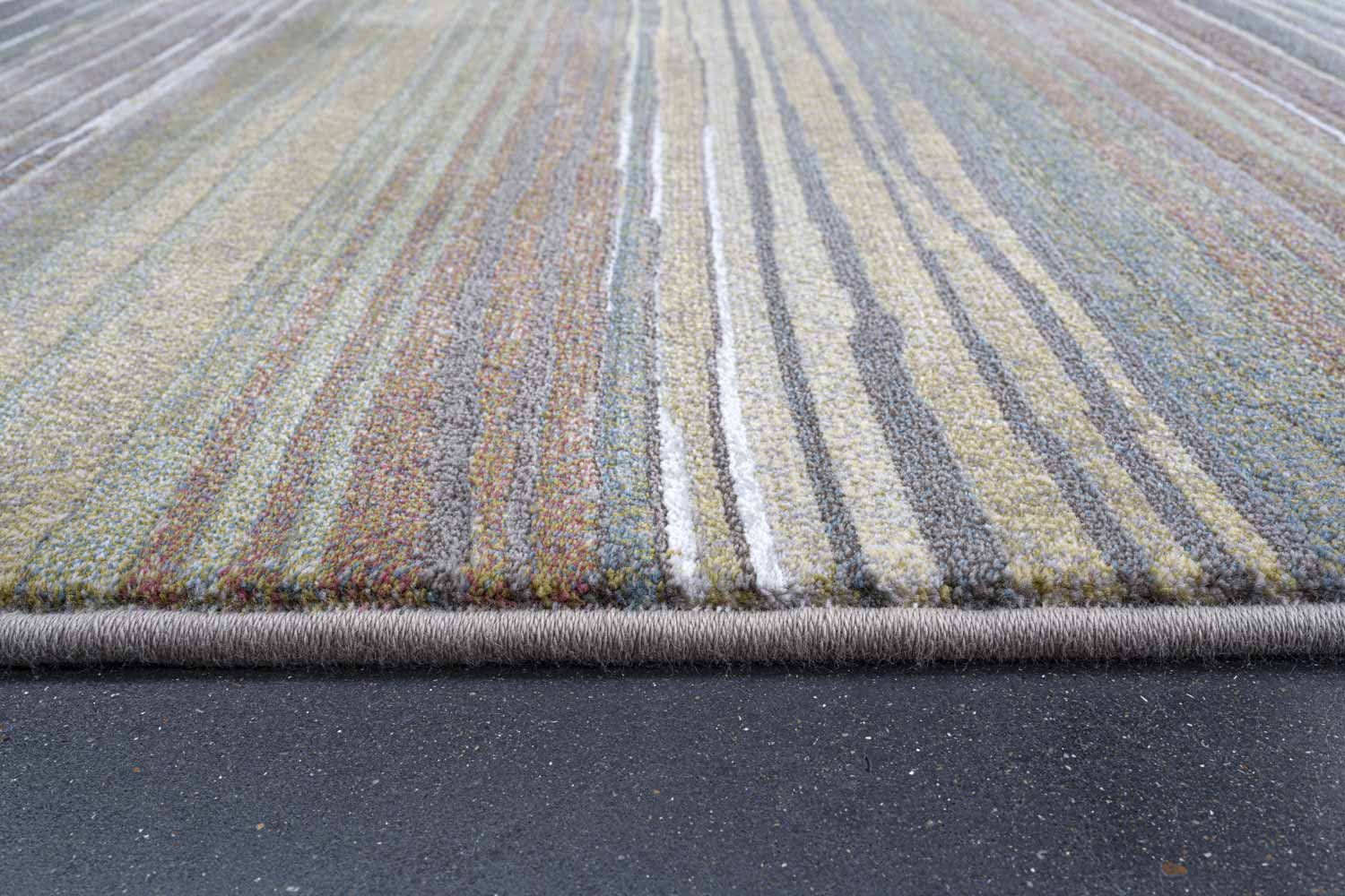Galleria Sunset Stripe Green Rug