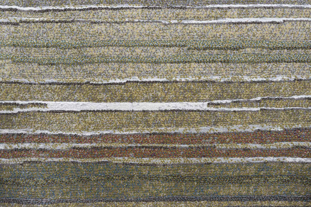 Galleria Sunset Stripe Green Rug