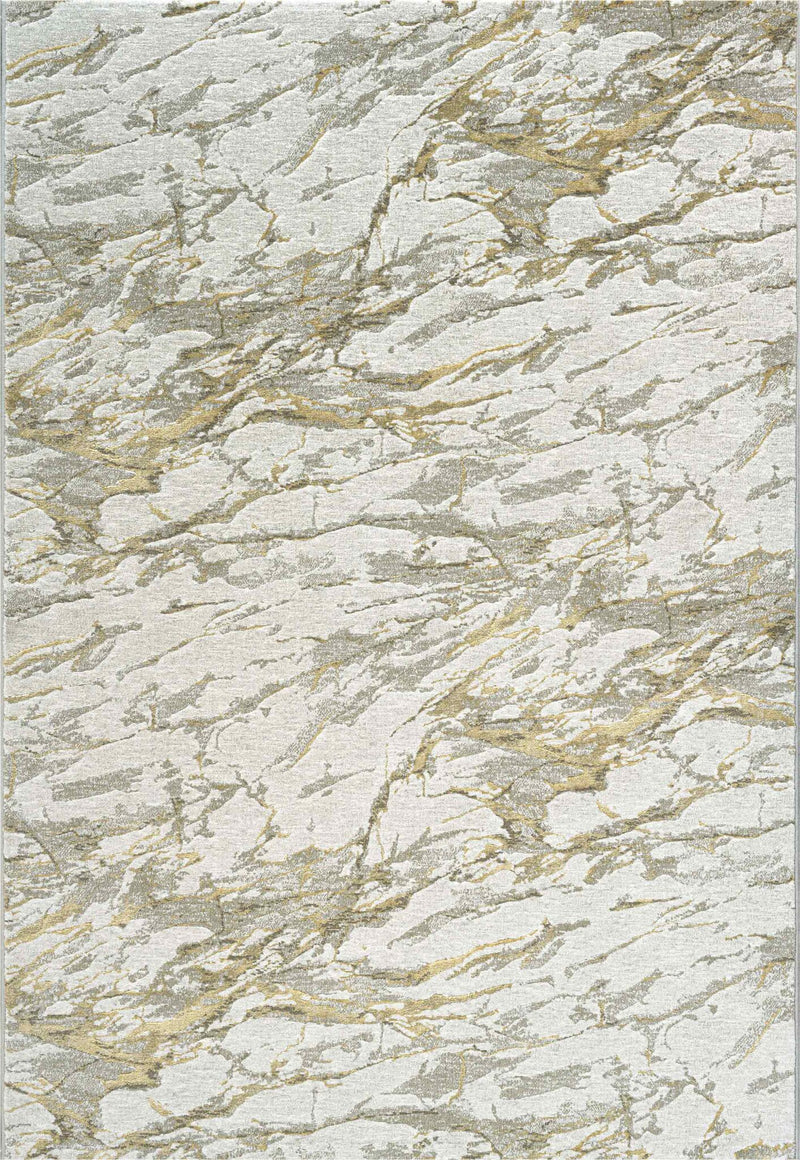 Quartz Marble Vein Grey Gold Rug
