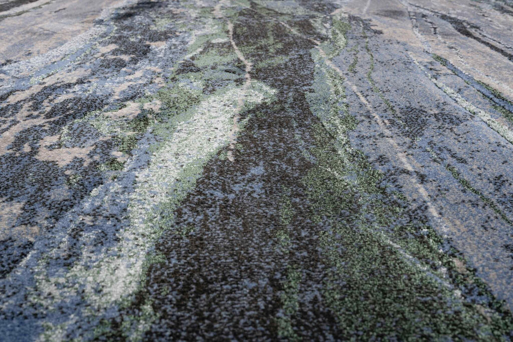 Quartz Agate Stripe Blue Rug