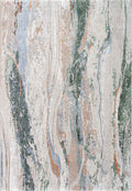 Quartz Agate Stripe Cream Green Rug