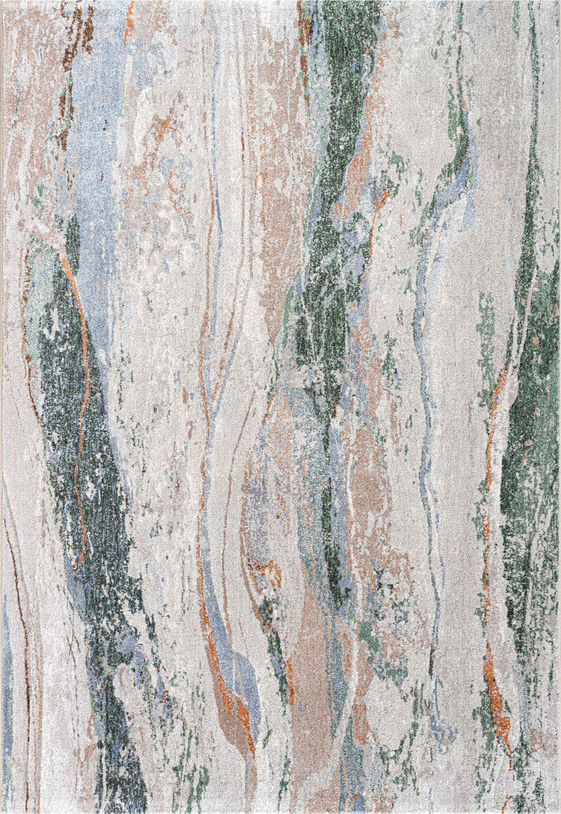 Quartz Agate Stripe Cream Green Rug