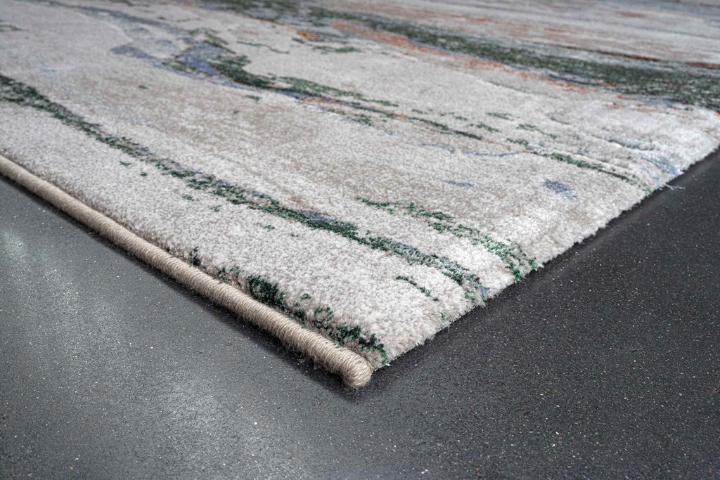 Quartz Agate Stripe Cream Green Rug