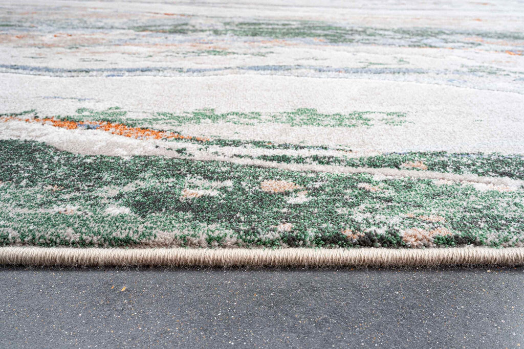 Quartz Agate Stripe Cream Green Rug