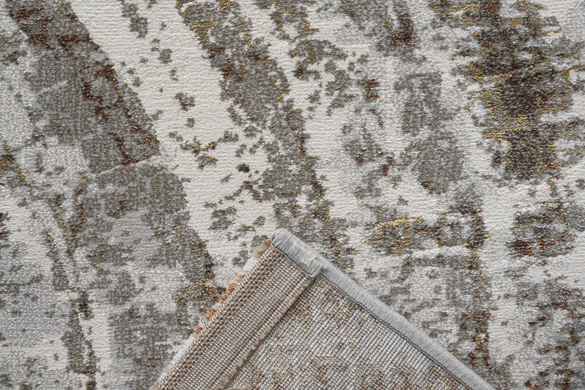 Quartz Tree Ring Cream Rug