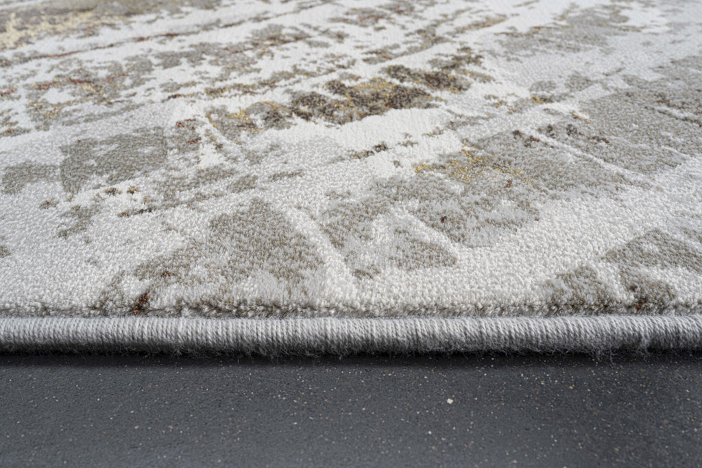 Quartz Tree Ring Cream Rug