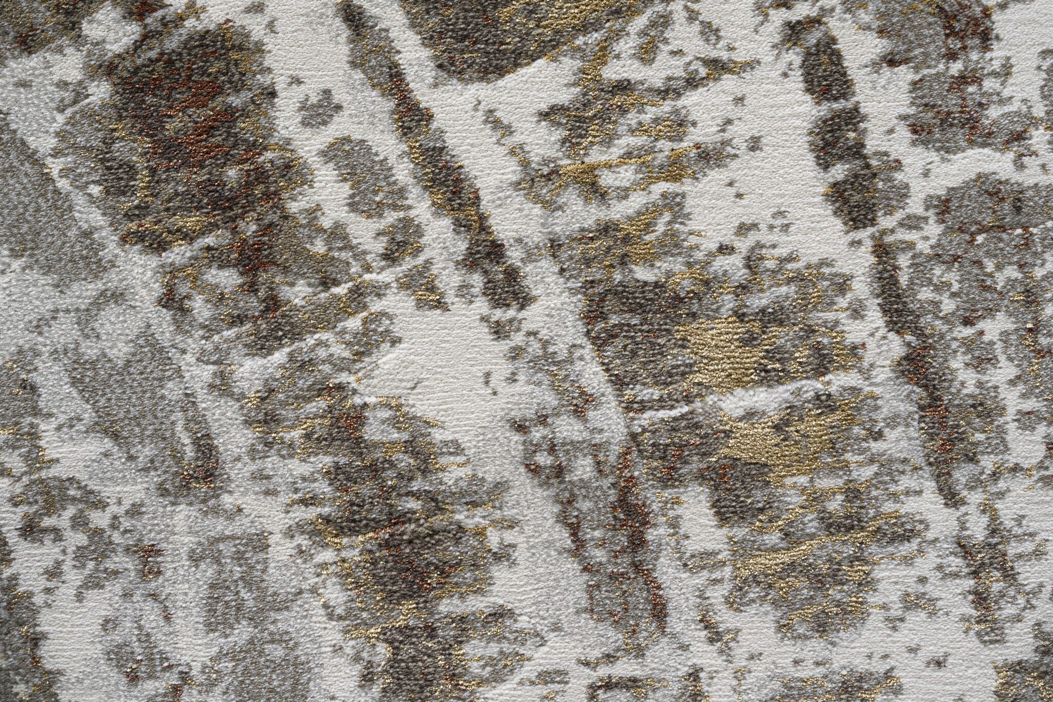 Quartz Tree Ring Cream Rug