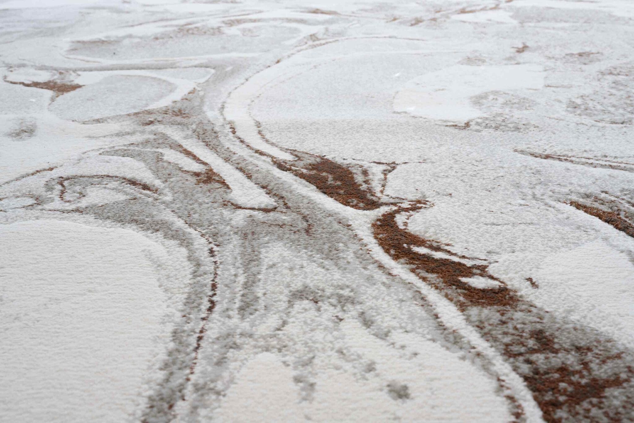 Quartz Swirled Marble Cream Rust Rug