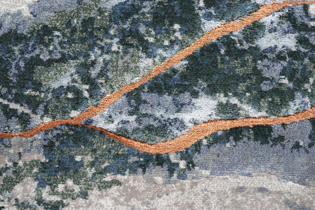 Quartz Mineral Flow Blue (9262) Rug
