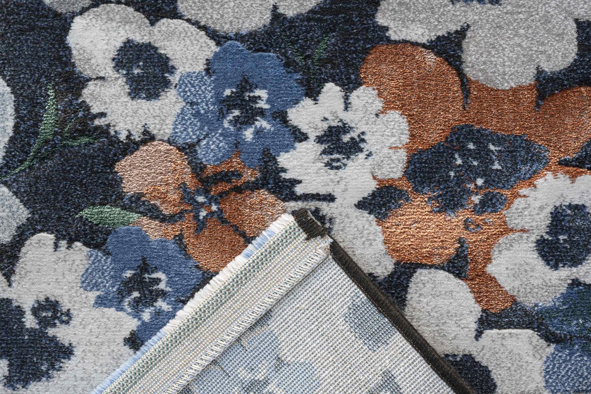 Quartz Ditsy Floral Blue Rug