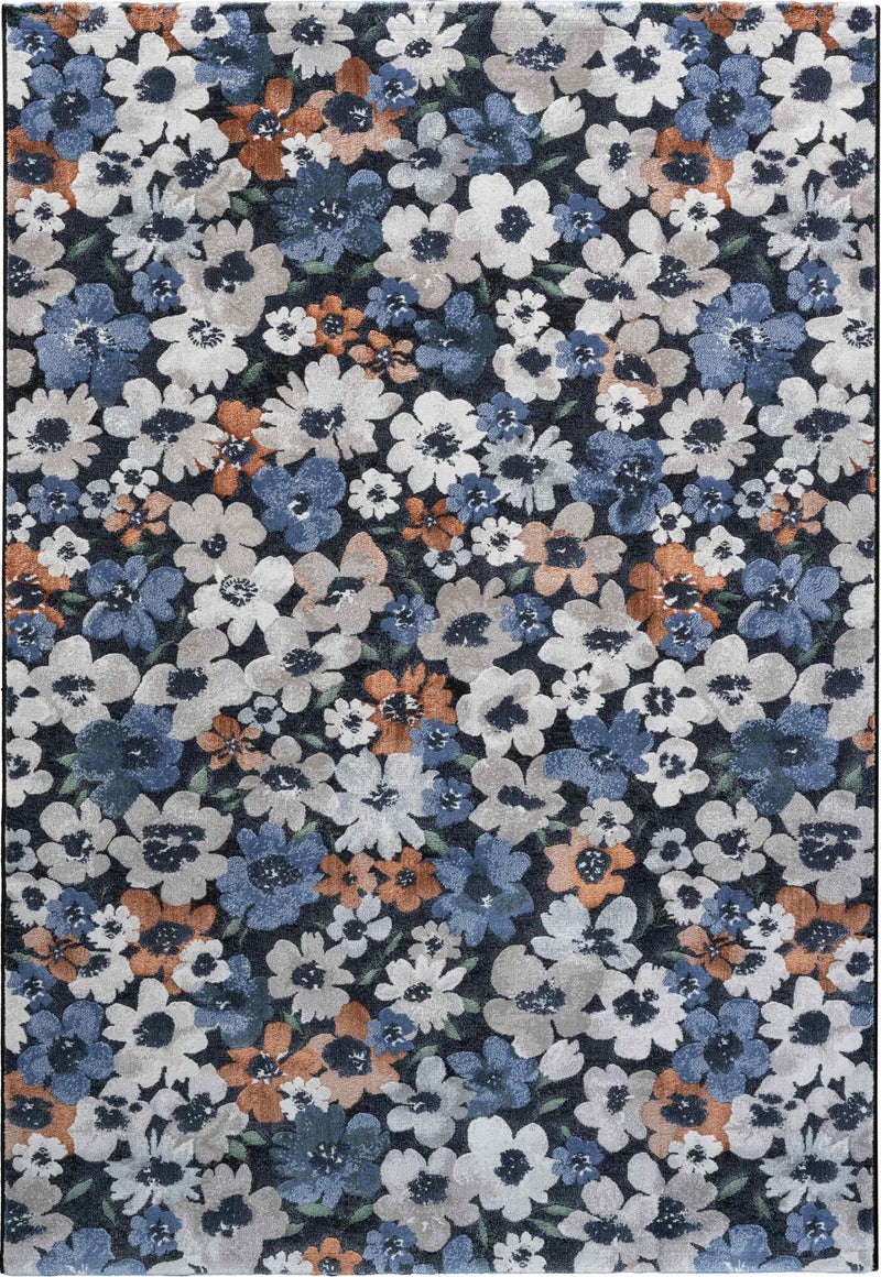 Quartz Ditsy Floral Blue Rug