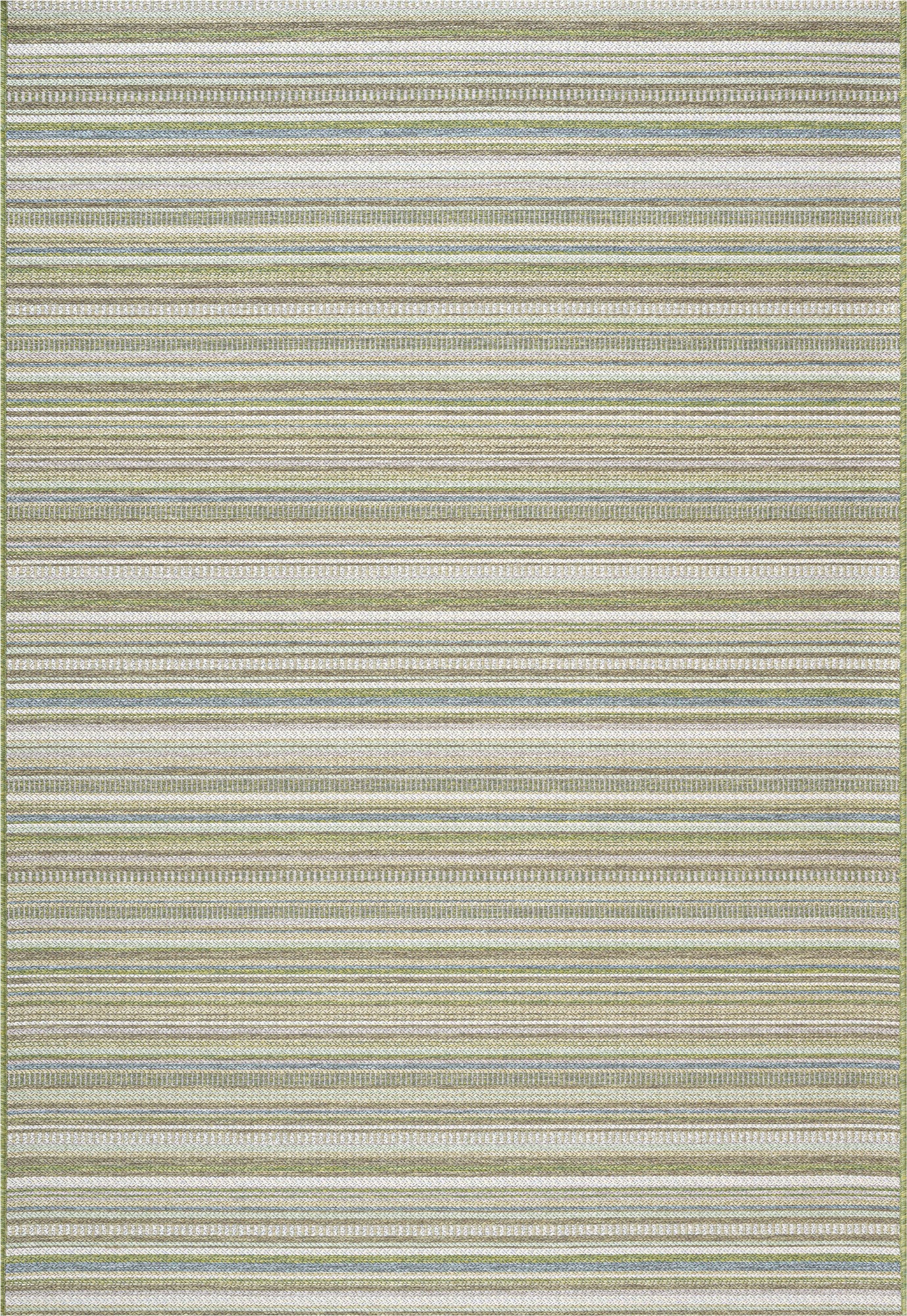Brighton Deckchair Stripe Green Rug