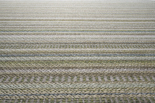 Brighton Deckchair Stripe Green Rug
