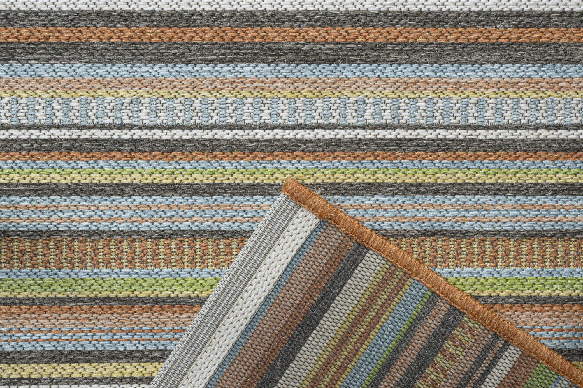 Brighton Deckchair Stripe Sherbet Rug