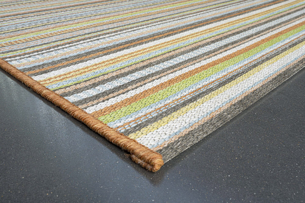 Brighton Deckchair Stripe Sherbet Rug