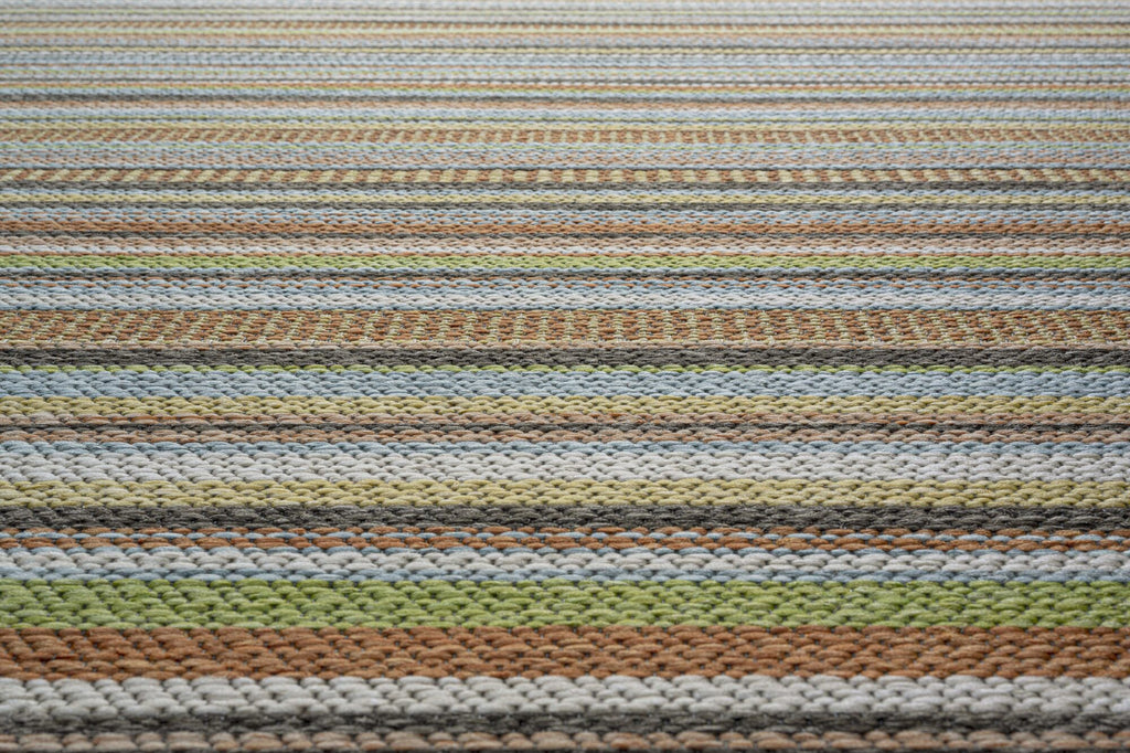 Brighton Deckchair Stripe Sherbet Rug