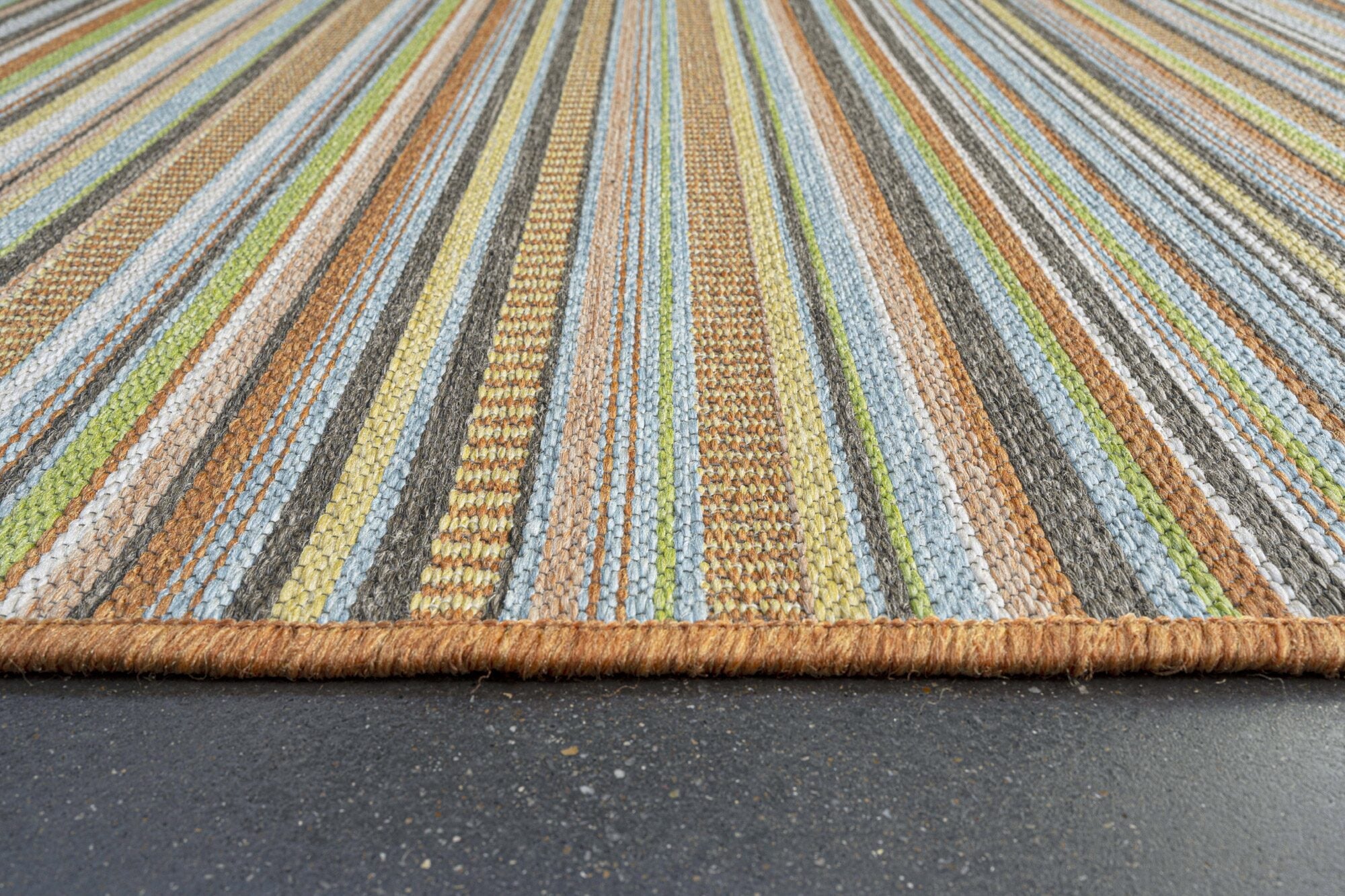Brighton Deckchair Stripe Sherbet Rug