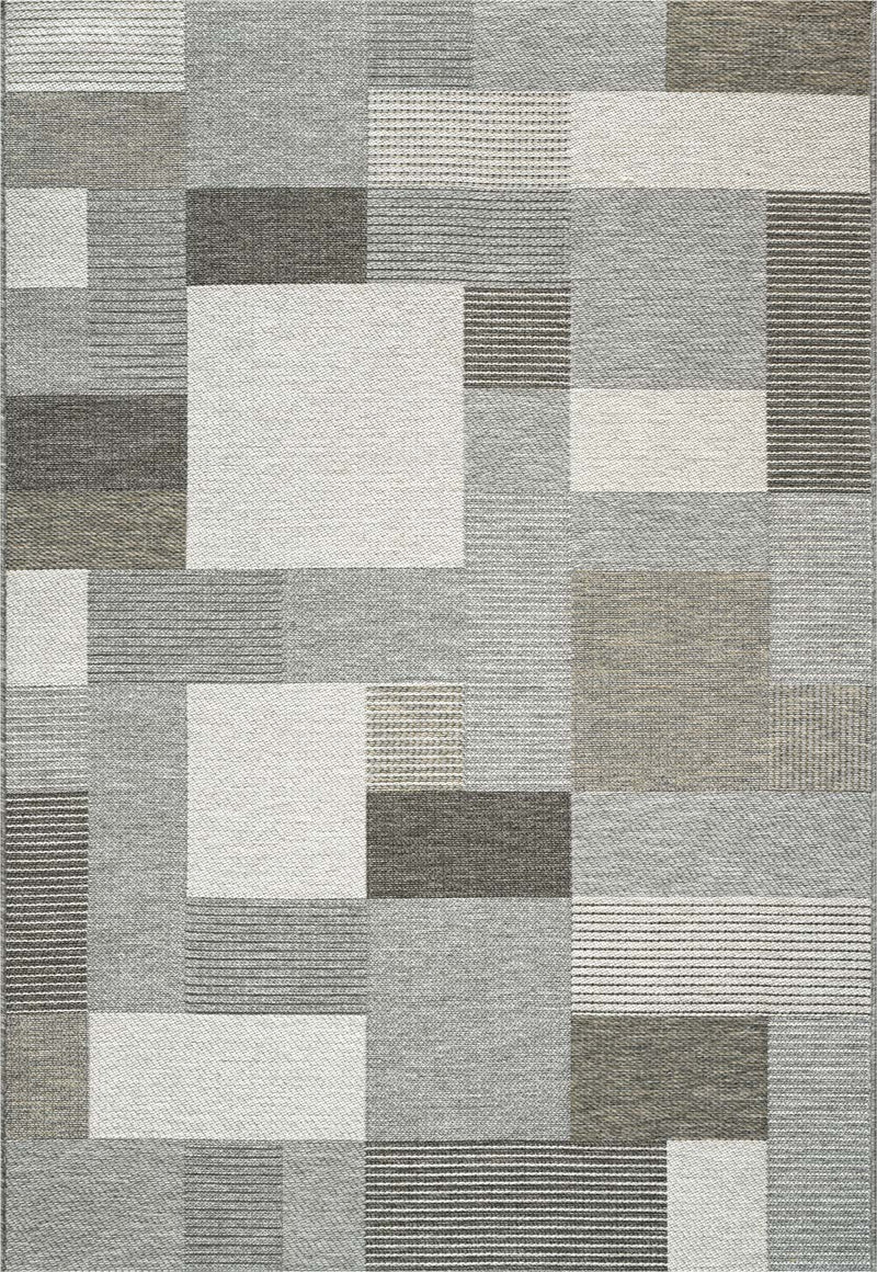 Brighton Patchwork Block Natural Rug