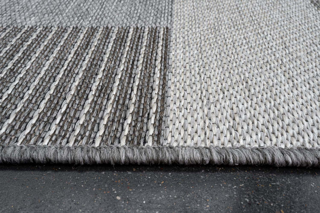 Brighton Patchwork Block Natural Rug