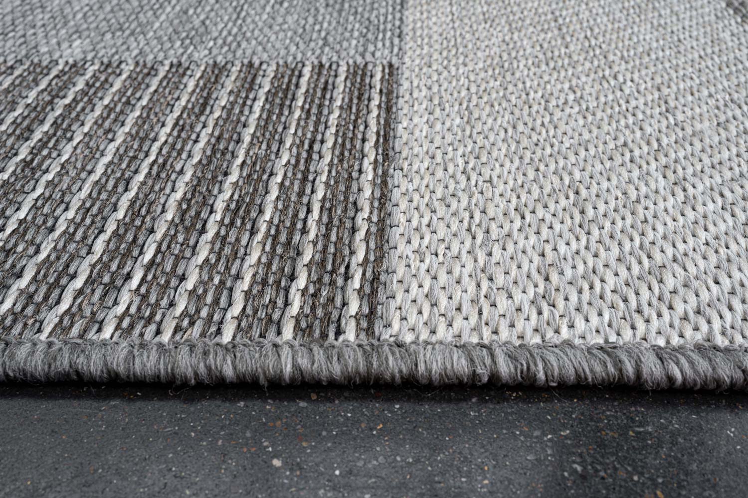 Brighton Patchwork Block Natural Rug