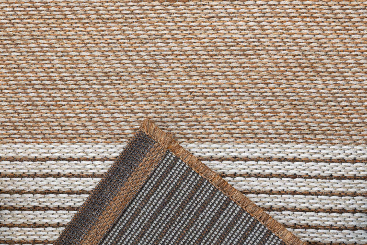 Brighton Patchwork Block Terracotta Rug