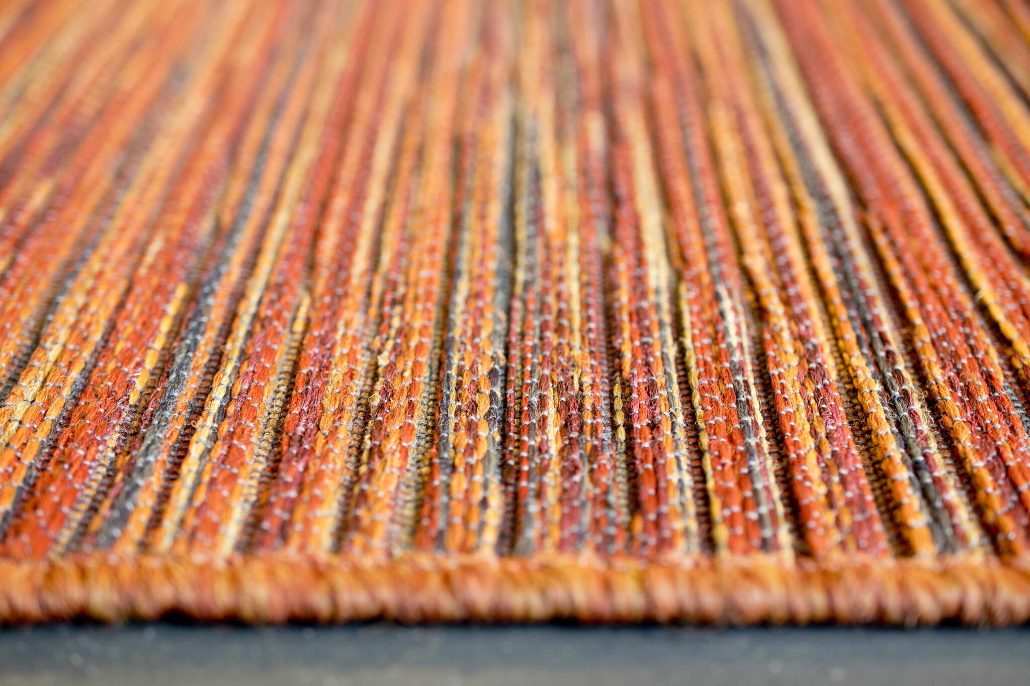 Brighton Marled Stripe Rust Rug