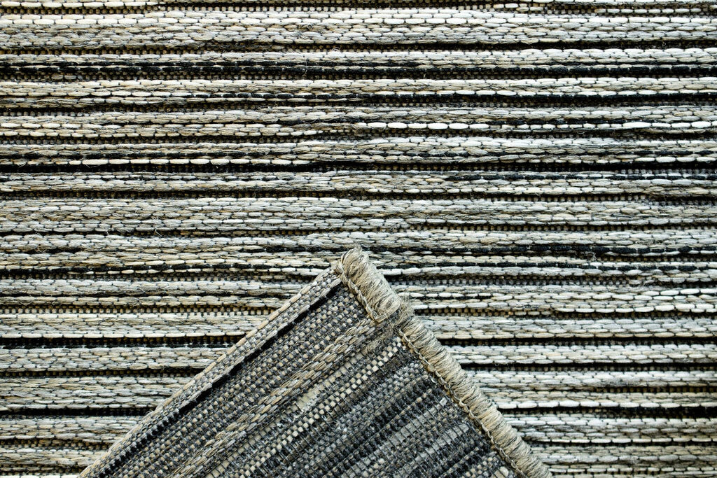 Brighton Marled Stripe Grey Rug