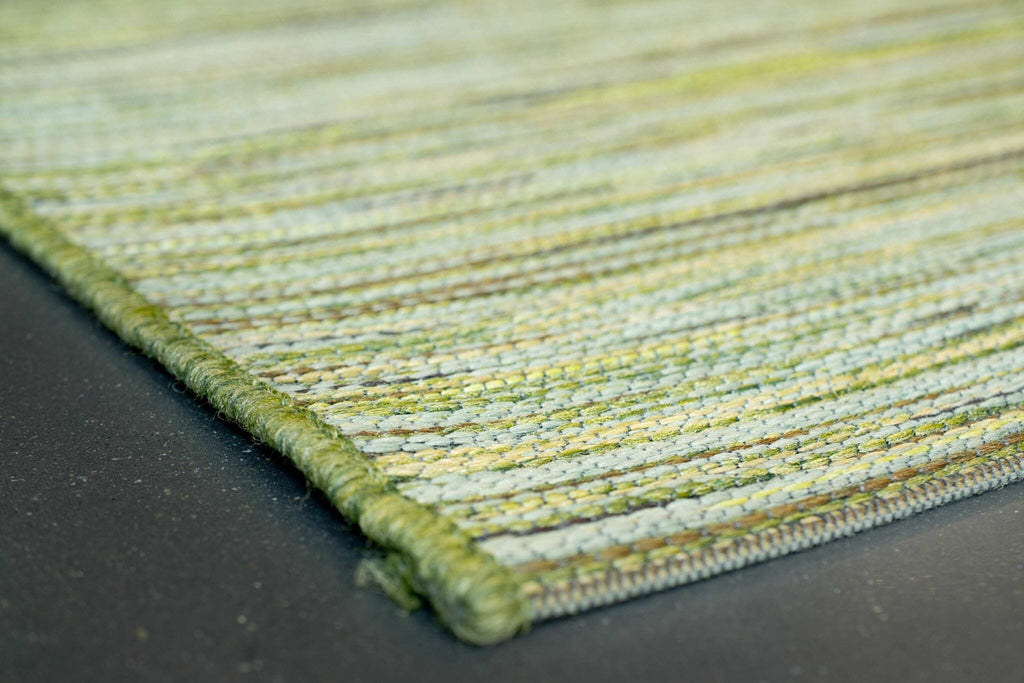 Brighton Marled Stripe Green Rug