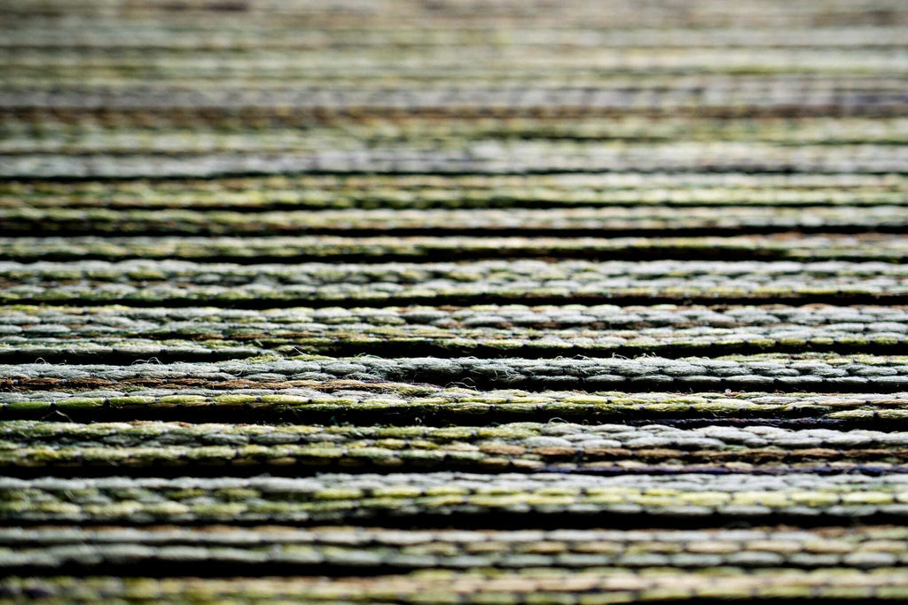 Brighton Marled Stripe Green Rug