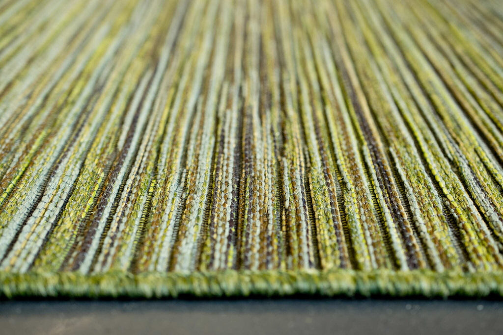 Brighton Marled Stripe Green Rug