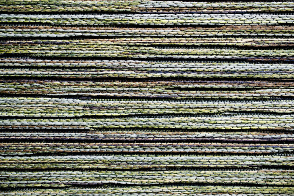 Brighton Marled Stripe Green Rug